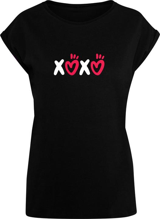 Produktbild Merchcode Ladies Valentines Day - XOXO Extended Shoulder Tee - 112689 (L)