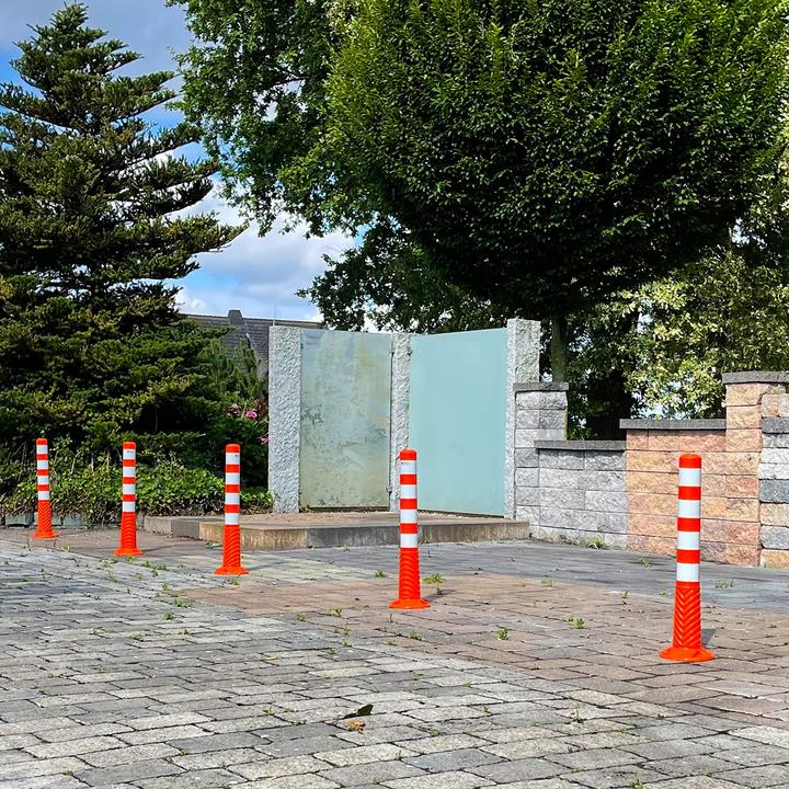 Produktbild UvV 2 Stueck Set Absperrpfosten Ecoline 75cm