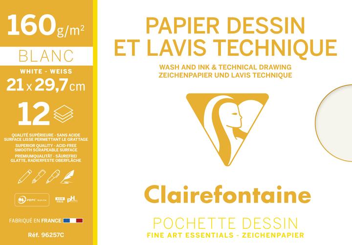 Clairefontaine Kunstunterricht (160 g/m², 12 x)