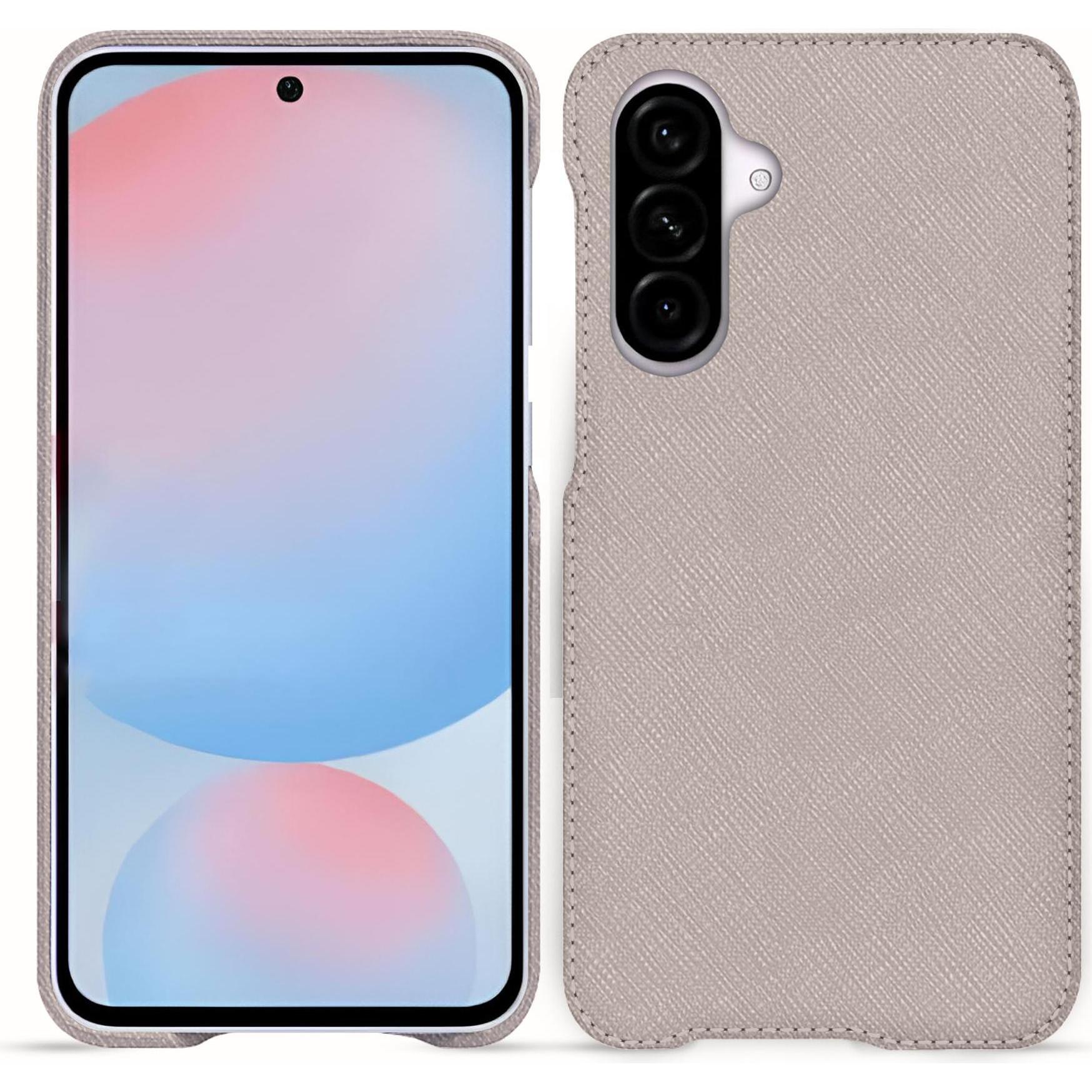 Noreve Lederschutzhülle (Samsung Galaxy A55), Smartphone Hülle, Beige