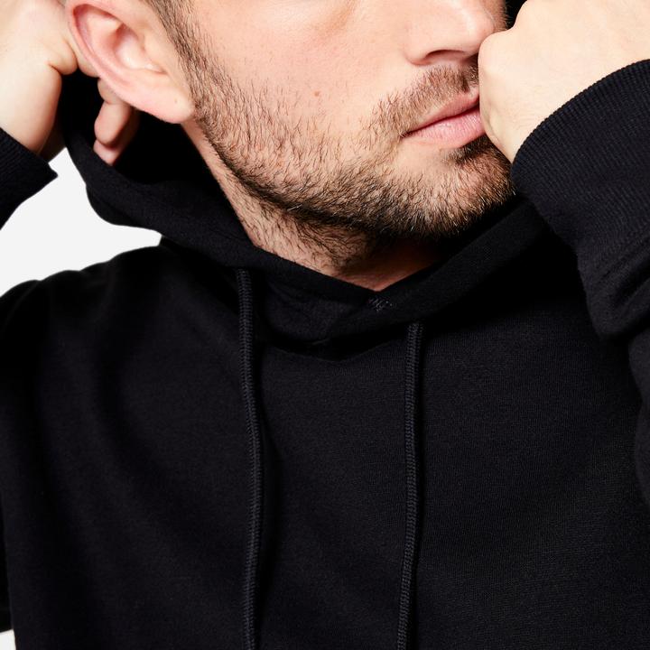 Produktbild Domyos Hoodie Herren warm Baumwollgewebe - schwarz (XL)
