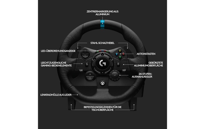 Actual product image Logitech G G923 Trueforce for PC and Xbox (PC, Xbox One X, Xbox Series X, Xbox One S, Xbox Series S)