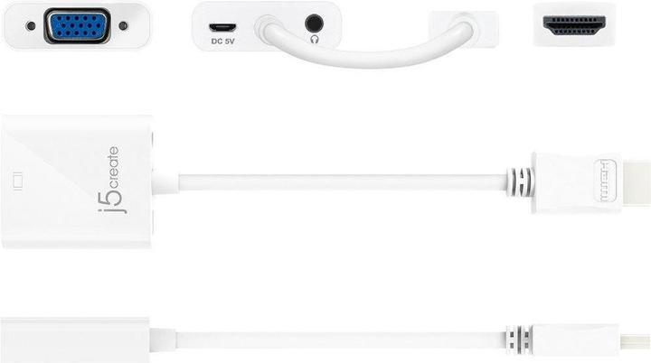 Produktbild j5Create HDMI zu (HDMI, VGA, 10 cm)