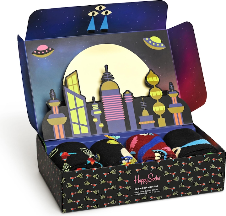 Actual product image Happy Socks Space Gift Set (pack of 4, 41 - 46)