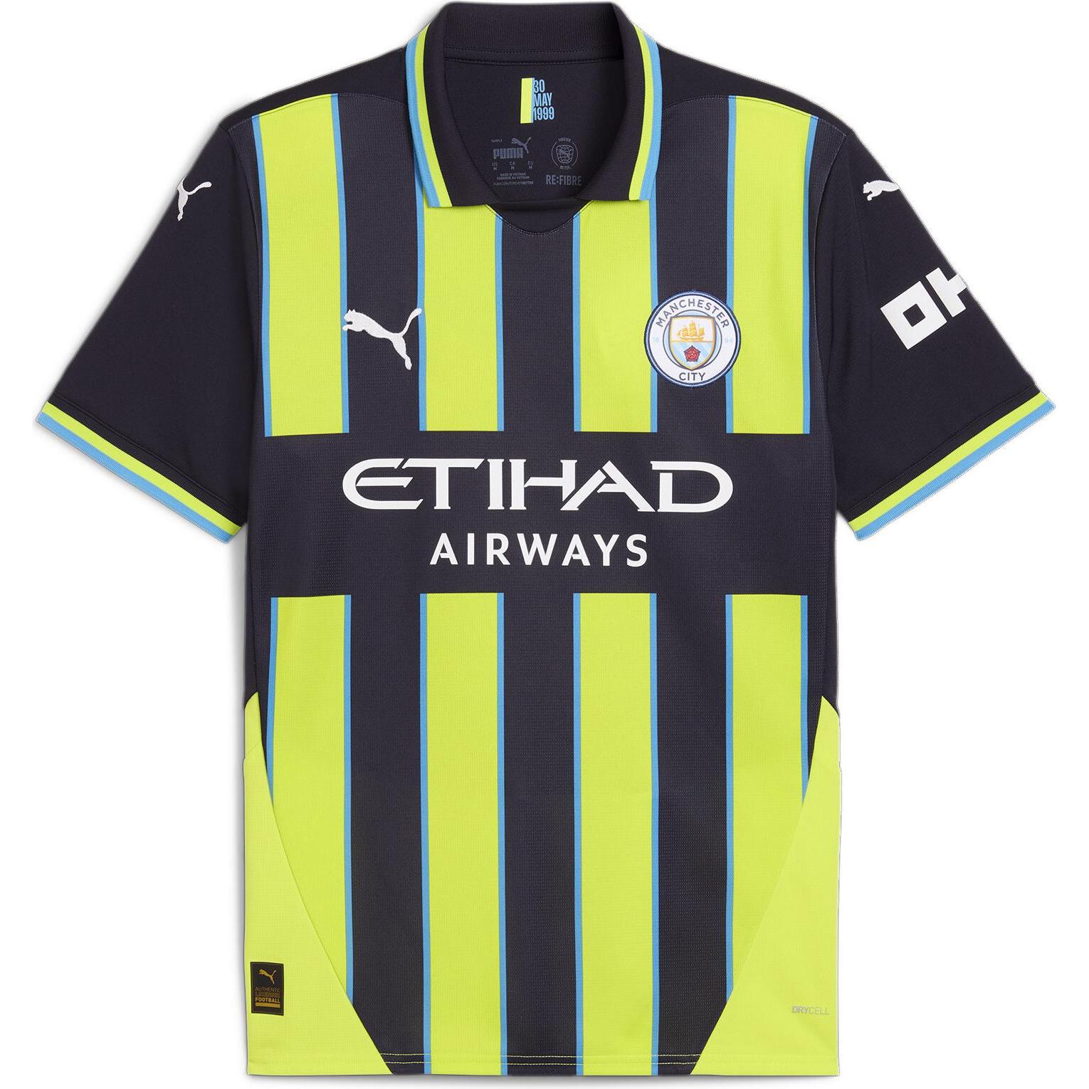 Puma, Herren, Fussballtrikot, auswärtstrikot manchester city 2024/25 (XS), Blau, XS