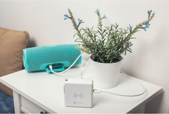 Immagine prodotto Forcell Set da viaggio 4in1 da 15W, caricatore da parete USB-C wireless e power bank da 8000 mAh (8000 mAh, 15 W)