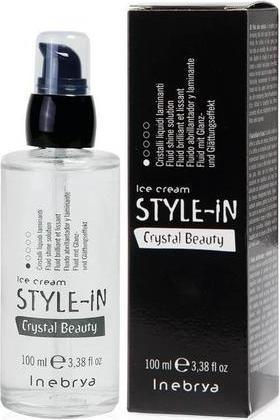 Produktbild Inebrya Style-In Crystal Beauty Fluid Shine Splution - Smoothing Fluid For Dyed Hair (Haarwachs, 100 ml)
