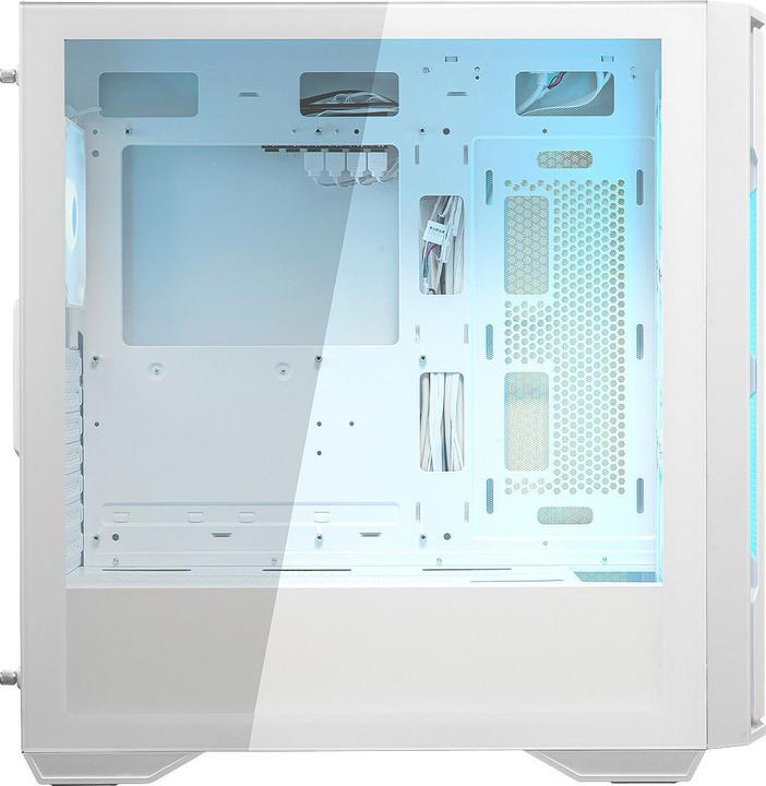 Produktbild Cougar Uniface RGB White | PC Case | Mid Tower / Mesh Front Panel / 4 x 120mm ARGB Fans / TG Left (ATX, mATX, Mini-ITX, SSI CEB)