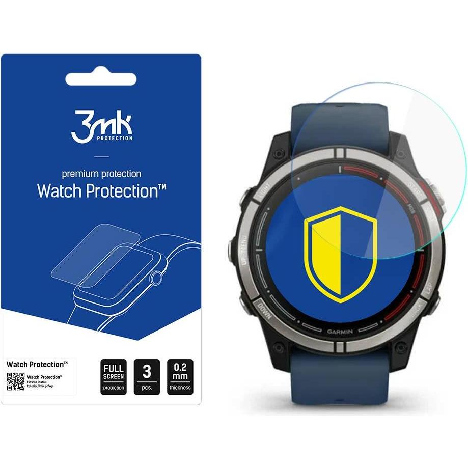 3MK Watch Protection v. FlexibleGlass Lite do Garmin Quatix 7, Smartwatch Zubehör, Grün
