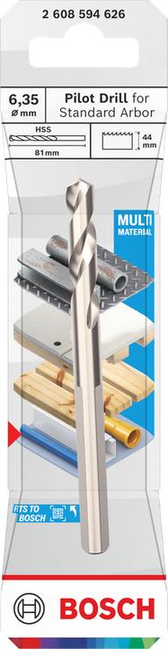 Actual product image Hawera Zentrierbohrer für Standard Adapter, HSS, 6,35x81 mm (6.35 millimetres)