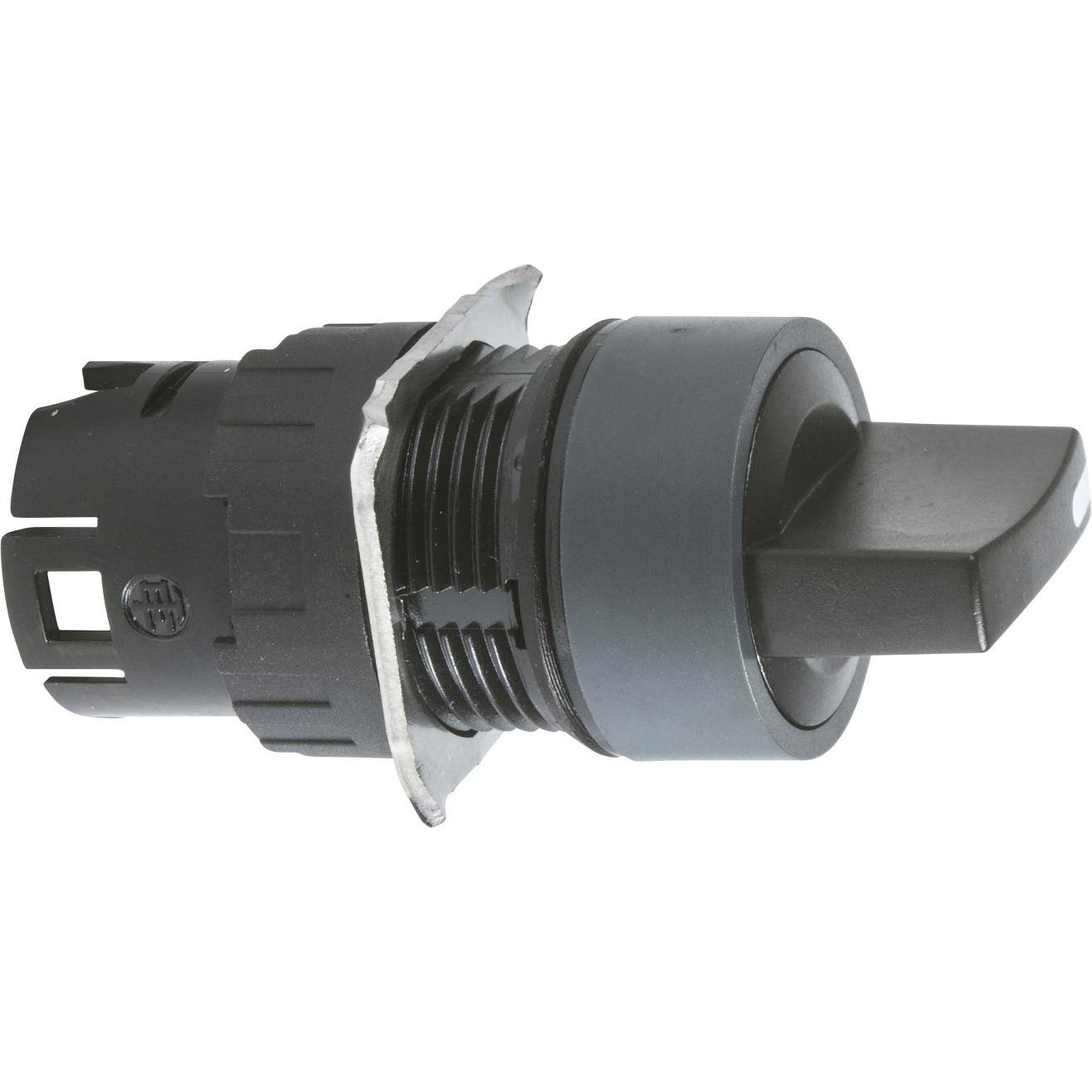 Schneider Electric Selettore a 3 posizioni, Pulsante + Interruttore, Nero