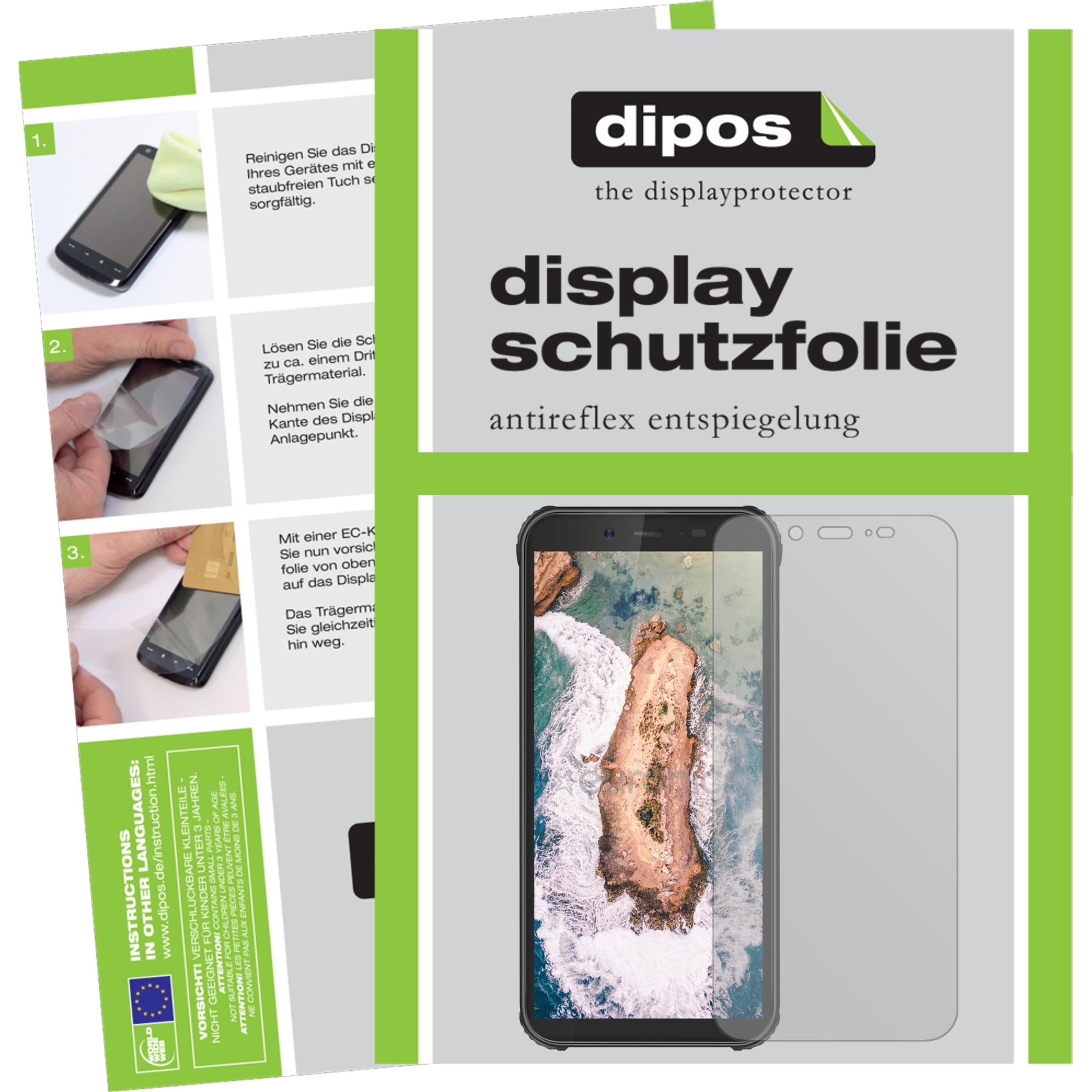 Dipos Displayschutzfolie Antireflex (2 Stück, Blackview BV5500 Pro), Smartphone Schutzfolie, Transparent