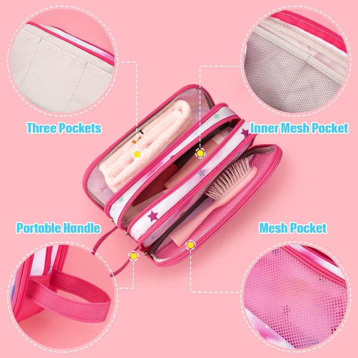 Produktbild Only-Bags.Store Kinderkulturtasche- Kinderkulturtasche zum Aufhängen Waschbeutel Kosmetiktasche