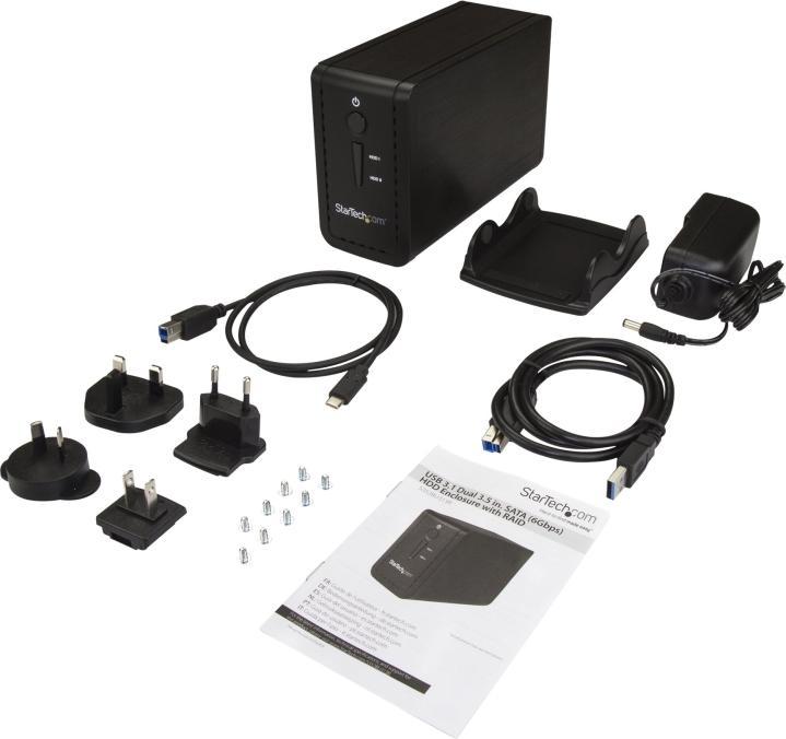 Produktbild StarTech HDD Drive Enclosure 3.5in Dual (3.5")