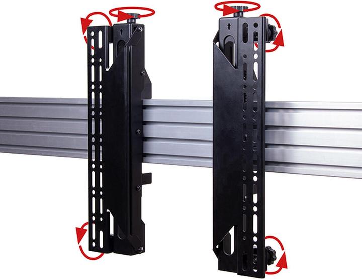 Actual product image b-tech BT8390-VESA400MAF - Flat Panel Display Mounting Arm - Black - 70 kg - Rail - 177 (70")