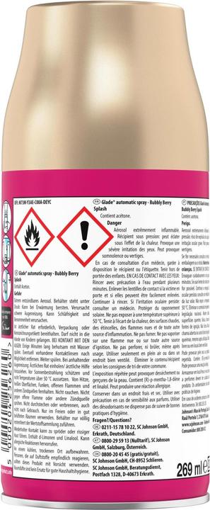 Actual product image Glade Automatic Spray Bubbly Berry Splash Refill 269 ml
