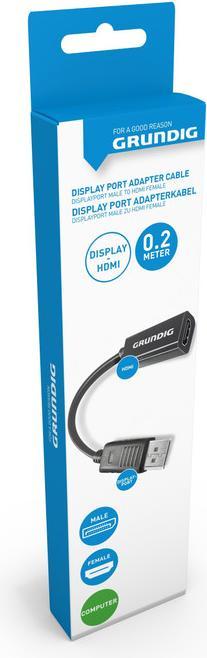 Image du produit Grundig Câble vidéo DisplayPort 0.2m (0.20 m, DisplayPort)