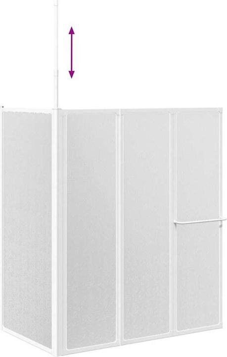 Produktbild vidaXL Duschwand (120 cm, 70 cm, 137 cm)