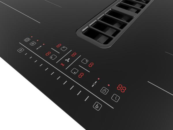 Actual product image PKM Induktionskochfeld mit integriertem Dunstabzug IN4-DA-2FZA++A (83 cm, Induction hob)