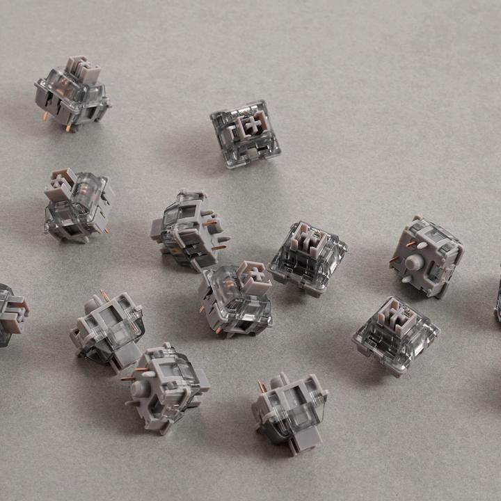 Image du produit Akko Commutateurs V3 Pro Silver, mécaniques, 5 broches, linéaires, MX-Stem, 40g - 45 pièces