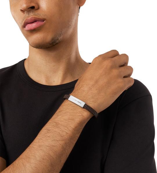 Immagine prodotto Emporio Armani Eagle Armband (20.50 cm, Acciaio inossidabile, Cuoio)