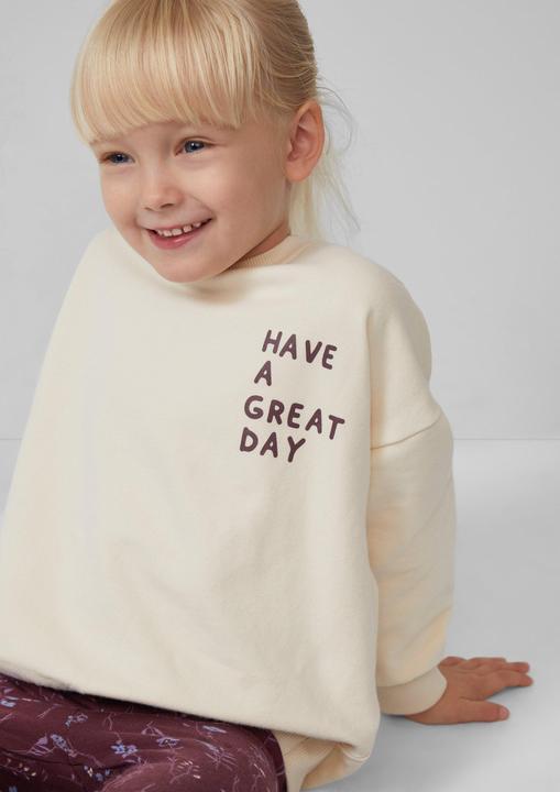 Produktbild s.Oliver Sweatshirt Oversized Sweatshirt mit Rückenprint und kuscheliger Innenseite (98)