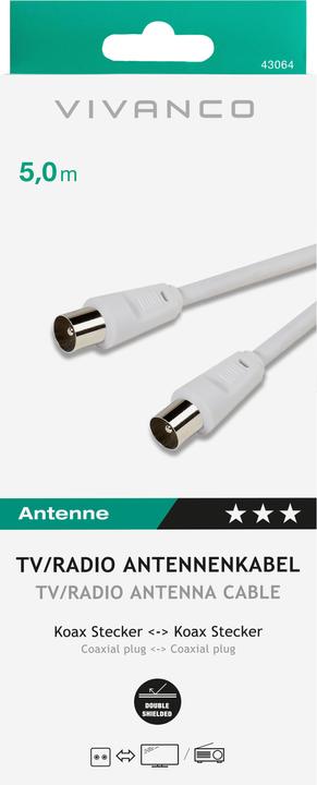 Produktbild Vivanco Koaxstecker (Antennenkabel)