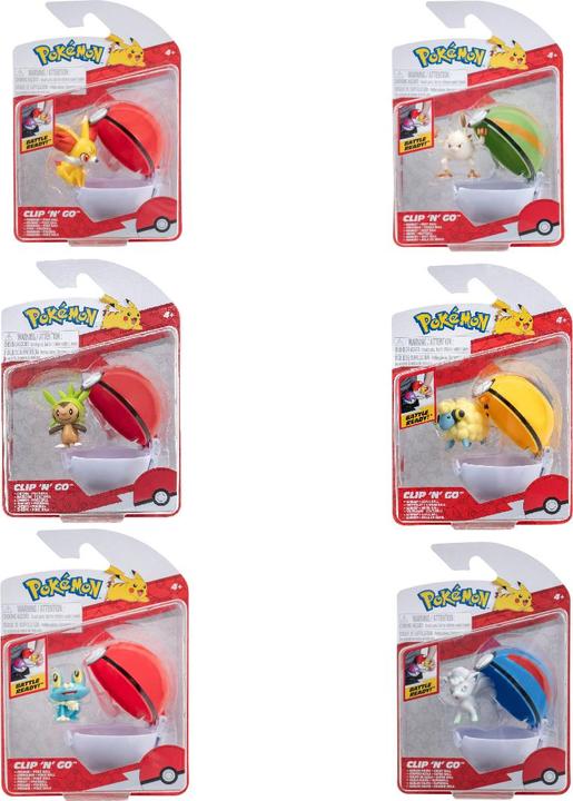 Immagine prodotto Jazwares Pokémon Clip'n'Go Poké Balls Hefel & Timerball