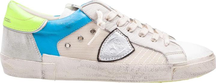 Image du produit Philippe Model sneakers prsx in fabric and leather color white and fluorescent yellow (45)