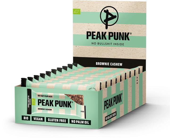 Peak Punk Bio Oat Flapjack (Cashew, Brownie, 12 Stk., 720 g)