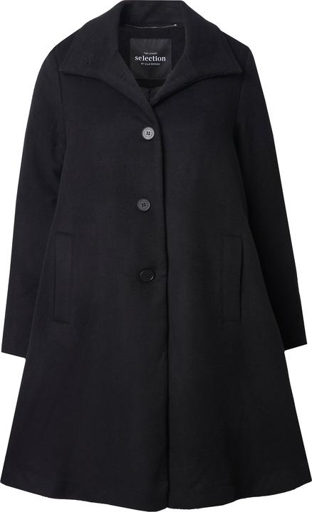 Produktbild Ulla Popken Mantel, Wolloptik, Spatenkragen, A-Linie