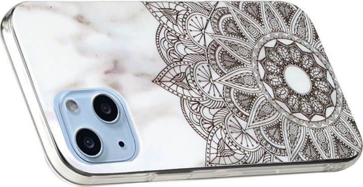 Image du produit Cover-Discount iPhone 14 Plus - Etui en caoutchouc silicone Marbre Mandala (Apple iPhone 14 Plus)