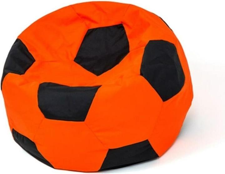 Go Gift Sako Tasche Hocker Ball orange-schwarz L 80 cm