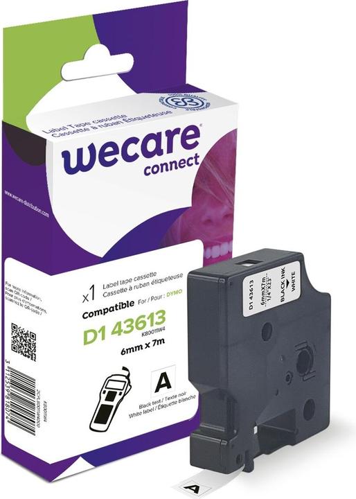 Produktbild Armor OWA K80011W4 Etiketten erstellendes Band Schwarz auf weiss (0.60 cm, Schwarz)