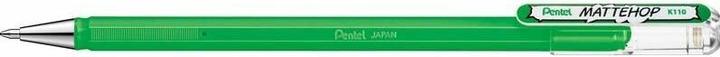 Actual product image Pentel Gel rollerball pen Mattehop (Green, 1x)