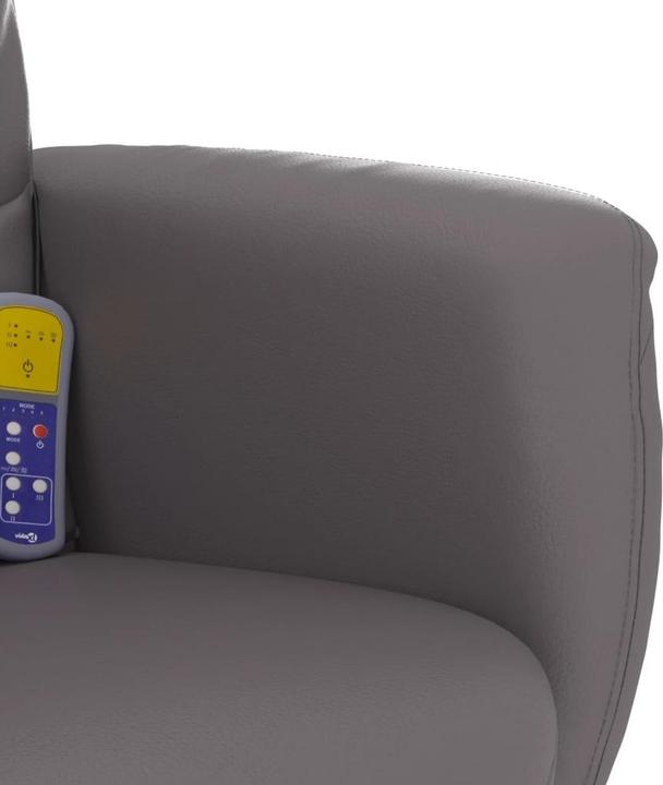 Image du produit VidaXL Fauteuil de massage avec repose-pieds Gris Similicuir,Couleur