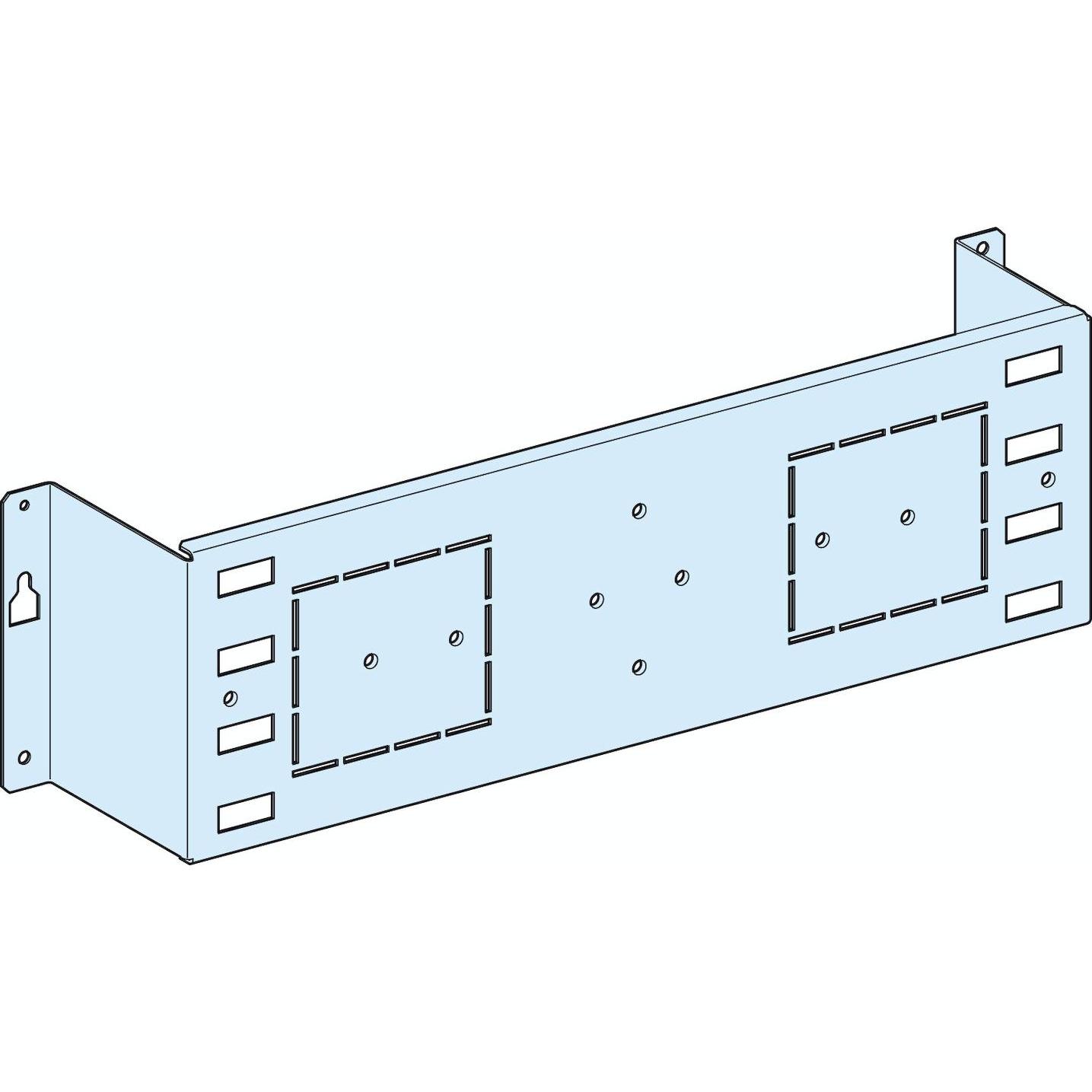 Schneider PrismaSeT-G, Montageplatte, FuPacT ISFT160,horizontal,Breite=600mm,Höhe=3Module LVS03121, Serverschrank Zubehö...