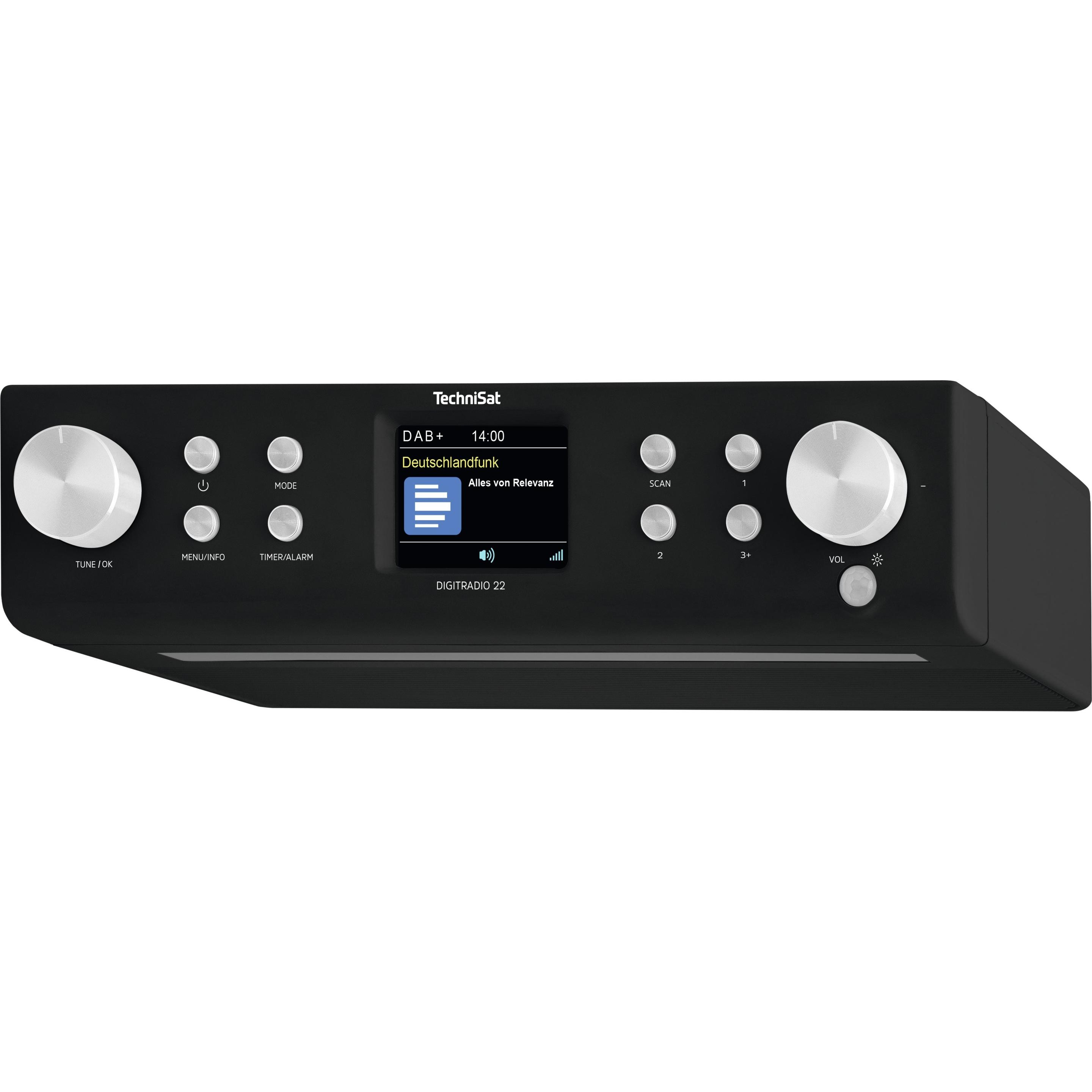 Thumbnail - TechniSat DigitRadio 22 (DAB+, UKW, Bluetooth), Radio, Schwarz