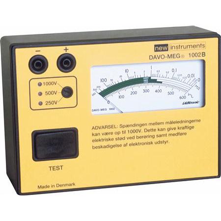 Elma Instruments, Zubehör Sanitärinstallation, Isolationstester DAVO-MEG 1002B IEC61010-1 KAT III, 300V