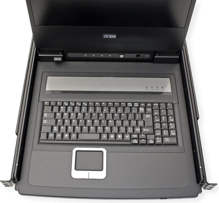 Actual product image Aten CL6700MW CH Single Rail 17.3" LCD Console (USB, HDMI / DVI / VGA) CH layout