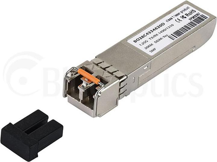 Actual product image CBO Keymile SFPc-GbE-BX10-D compatible BlueOptics cSFP BO28C4334620D