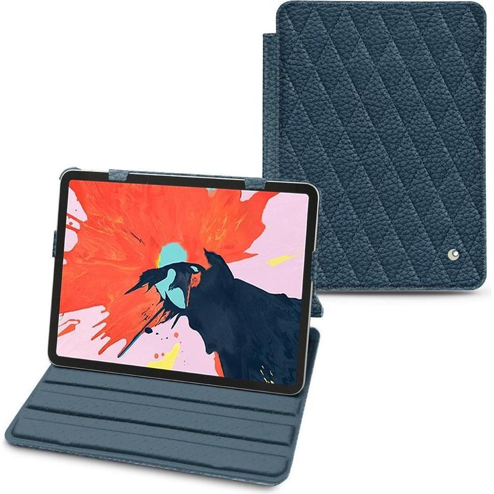 Noreve Lederschutzhülle horizontal (iPad Pro 12.9 2018 (3. Gen)), Tablet Hülle, Blau