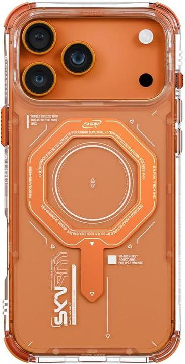 Actual product image Skinarma Magma Case for iPhone 17 Pro Magnetic Charging Orange (Apple iPhone 17 Pro)