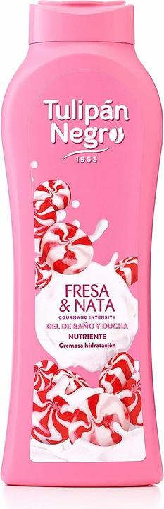 Tulipan Negro Black Tulip Strawberry and Cream Shower Gel 720ml (720 ml)
