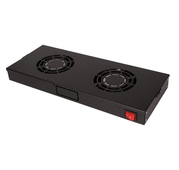Produktbild Roline 19-inch fan unit 2 fans ON/OFF black