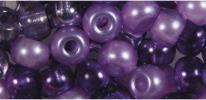Produktbild Rayher Rocailles-Mix mit Grossloch 5.5mm violett