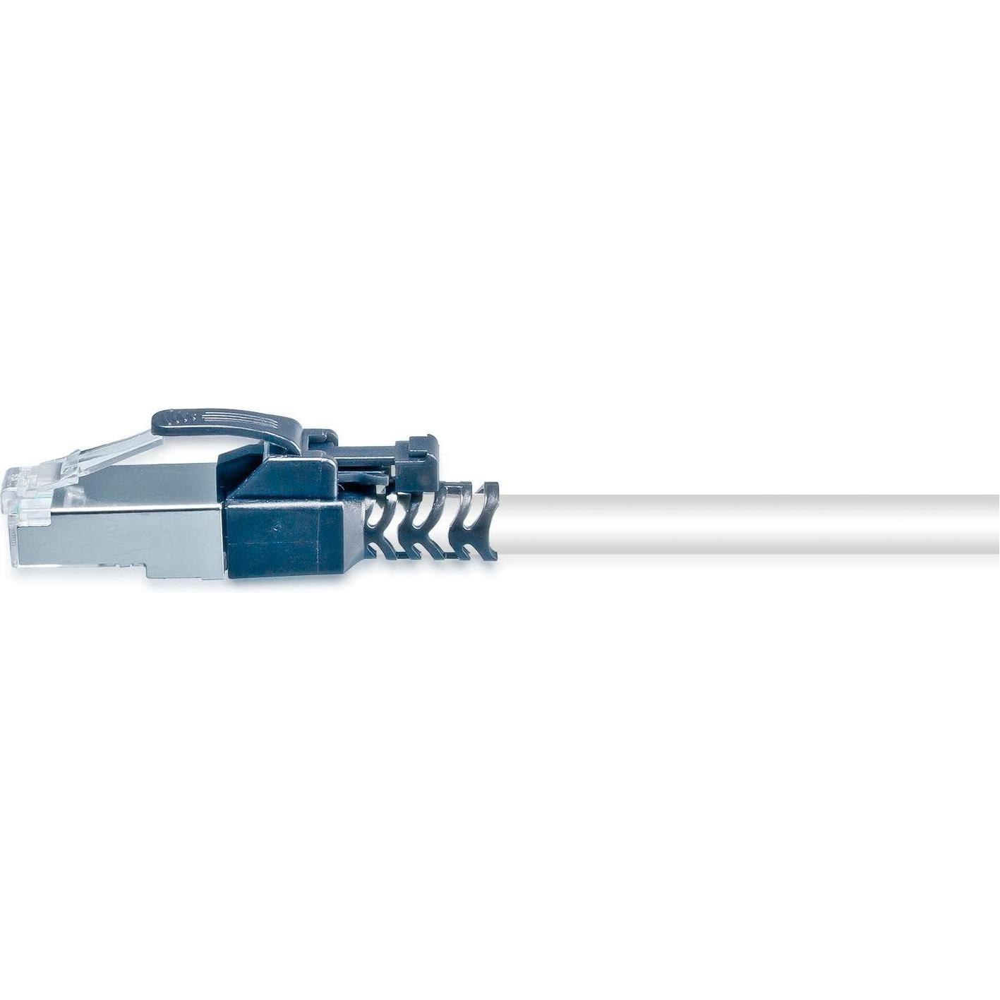 Thumbnail - Wirewin Patchkabel Securelock Cat.6A, 2 m Grau (S/FTP, CAT6a, 2 m), Netzwerkkabel