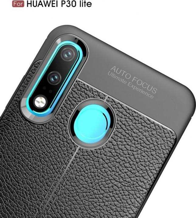 Actual product image Screenguard Huawei P30 Lite Sleeve Leather Design TPU Cover (Huawei P30 Lite)