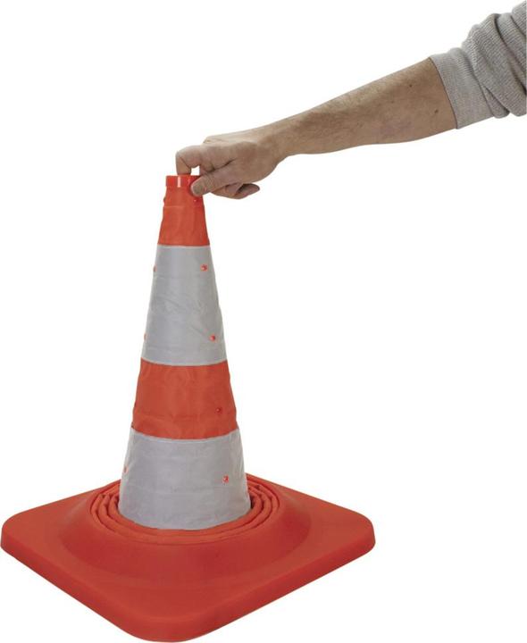 Actual product image Dönges Folding traffic cone, height 700 mm, fully reflective