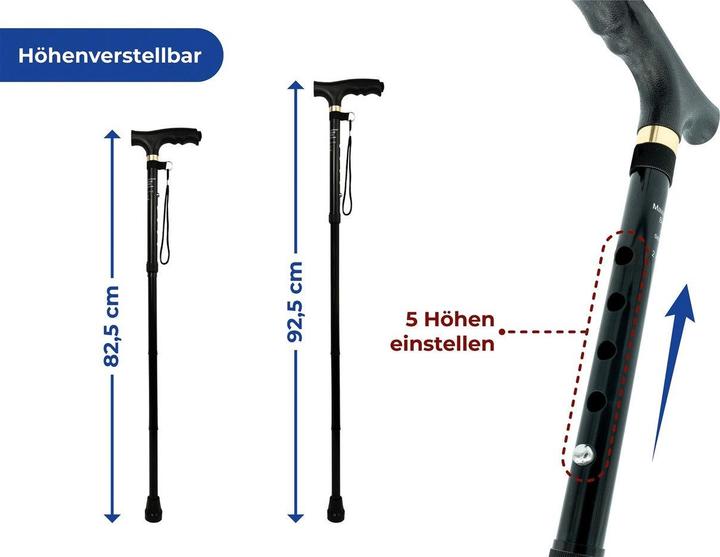 Produktbild Wenko Faltbarer LED Spazierstock